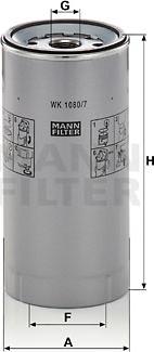 Mann-Filter WK 1080/7 x - Топливный фильтр autosila-amz.com