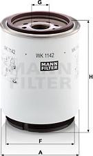 Mann-Filter WK 1142 x - Топливный фильтр autosila-amz.com