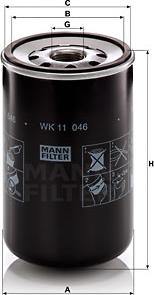 Mann-Filter WK 11 046 - Топливный фильтр autosila-amz.com
