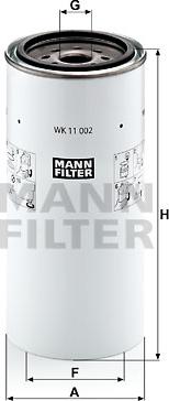 Mann-Filter WK 11 002 x - Топливный фильтр autosila-amz.com