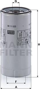 Mann-Filter WK 11 023 z - Топливный фильтр autosila-amz.com