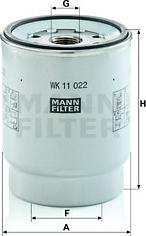 Mann-Filter WK 11 022 z - Топливный фильтр autosila-amz.com