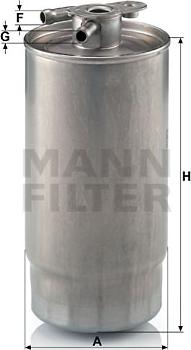 Mann-Filter WK 841/1 - Топливный фильтр autosila-amz.com