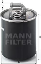 Mann-Filter WK 842/17 - Топливный фильтр autosila-amz.com