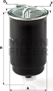 Mann-Filter WK 842/3 - Топливный фильтр autosila-amz.com