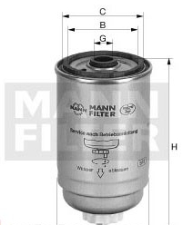 Mann-Filter WK 842/2 (10) - Топливный фильтр autosila-amz.com