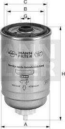 Mann-Filter WK 842/22 - Топливный фильтр autosila-amz.com