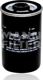 Mann-Filter WK 842/7 - Топливный фильтр autosila-amz.com