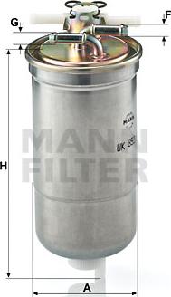 Mann-Filter WK 853/4 - Топливный фильтр autosila-amz.com
