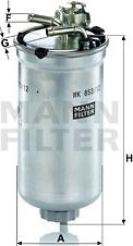 Mann-Filter WK 853/12 z - Топливный фильтр autosila-amz.com