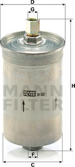 Mann-Filter WK 853/1 - Топливный фильтр autosila-amz.com