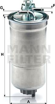 Mann-Filter WK 853/3 x - Топливный фильтр autosila-amz.com