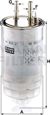Mann-Filter WK 853/21 - Фильтр топливный MANN-FILTER WK 853/21 Германия 1/10/360 шт. autosila-amz.com