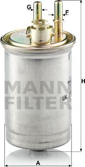 Mann-Filter WK 853/7 - Топливный фильтр autosila-amz.com