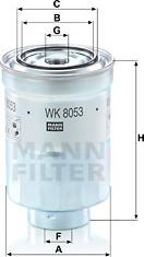 Mann-Filter WK 8053 z - Топливный фильтр autosila-amz.com