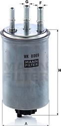 Mann-Filter WK 8069 - Топливный фильтр autosila-amz.com