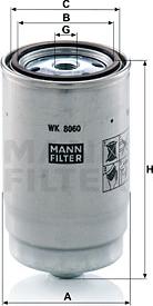 Mann-Filter WK 8060 Z - Топливный фильтр autosila-amz.com