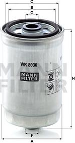 Mann-Filter WK 8030 - Топливный фильтр autosila-amz.com