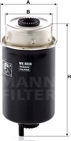 Mann-Filter WK 8038 - Топливный фильтр autosila-amz.com
