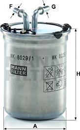 Mann-Filter WK 8029/1 - Топливный фильтр autosila-amz.com