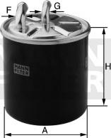 Mann-Filter WK 820/7 - Топливный фильтр autosila-amz.com