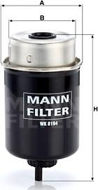 Mann-Filter WK 8194 - Топливный фильтр autosila-amz.com