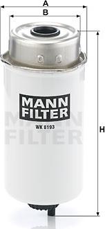 Mann-Filter WK 8193 - Топливный фильтр autosila-amz.com