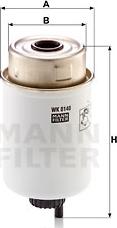 Mann-Filter WK 8140 - Топливный фильтр autosila-amz.com