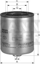 Mann-Filter WK 815/2 x - Топливный фильтр autosila-amz.com