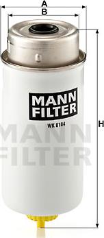 Mann-Filter WK 8104 - Топливный фильтр autosila-amz.com