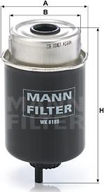 Mann-Filter WK 8185 - Топливный фильтр autosila-amz.com