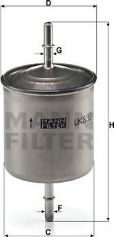 Mann-Filter WK 832/2 - Топливный фильтр autosila-amz.com
