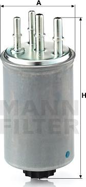 Mann-Filter WK 829/4 - Топливный фильтр autosila-amz.com