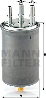 Mann-Filter WK 829/7 - Топливный фильтр autosila-amz.com