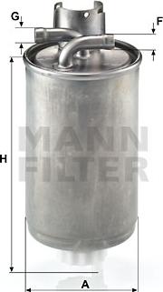 Mann-Filter WK 829 - Топливный фильтр autosila-amz.com