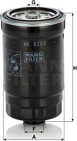 Mann-Filter WK 820/5 - Топливный фильтр autosila-amz.com