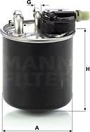 Mann-Filter WK 820/14 - MANN фильтр топливный WK 820/14 autosila-amz.com