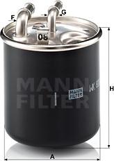 Mann-Filter WK 820/2 x - Топливный фильтр autosila-amz.com