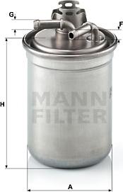 Mann-Filter WK 823/3 x - Топливный фильтр autosila-amz.com
