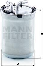 Mann-Filter WK 823/2 - Топливный фильтр autosila-amz.com