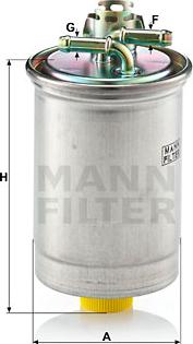 Mann-Filter WK 823 - Топливный фильтр autosila-amz.com