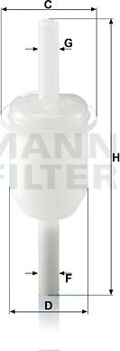 Mann-Filter WK 31/4 - Топливный фильтр autosila-amz.com