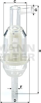 Mann-Filter WK 31/11 - фильтр топливный MB autosila-amz.com