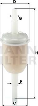 Mann-Filter WK 31/2 (100) - Топливный фильтр autosila-amz.com