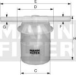 Mann-Filter WK 42/6 - Топливный фильтр autosila-amz.com