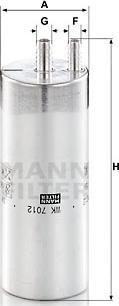 Mann-Filter WK 7012 - Топливный фильтр autosila-amz.com