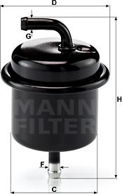 Mann-Filter WK 710 - Топливный фильтр autosila-amz.com