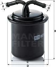 Mann-Filter WK 711 - Топливный фильтр autosila-amz.com