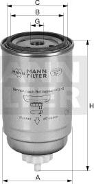 Mann-Filter WK 845/5 - фильтр топливный autosila-amz.com