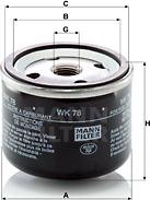 Mann-Filter WK 78 - Топливный фильтр autosila-amz.com